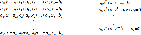 Kanonické tvary některých typů rovnic